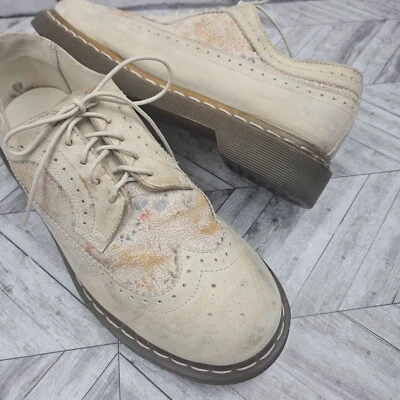 ZAPATOS DR MARTENS PUNTA ALA FLORAL FLORAL Mujer 10US Cuero Clásico Neutro Foto 1 de 4