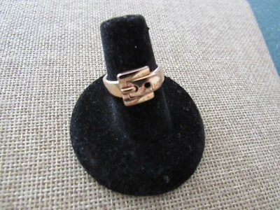 Michael Kors Rose Gold Heritage Buckle Ring size 6 - Image 1 of 4