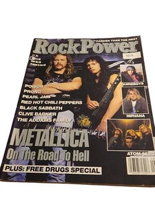 Rock Power Magazine Jan 1992 Issue 8 Metallica  And More - Picture 1 of 6