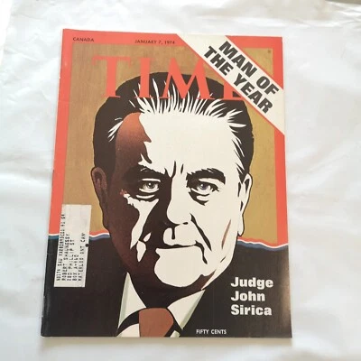 Time Magazine January 7 1974 Man of the year Judge John Sirica - Image 1 of 4
