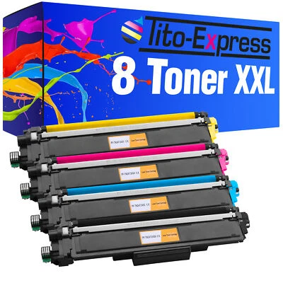TITO-EXPRESS 8x Toner für Brother TN-243 TN-247 XXL HL-L 3230 CDW 3270 CDW 3750 CDW 3770 CDW