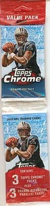 2011 Topps Chrome Football - VALUE (Rack) PACK, 3 Packs + 3 Orange Ref's (CAM?) - Picture 1 of 2