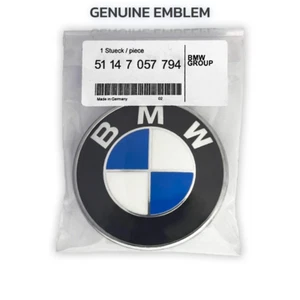 ORIGINAL Emblem Heckklappe Logo BMW 1, 5, 6 und Z series 82mm (51 14 7 057 794) - Bild 1 von 5