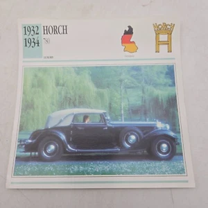 1932 1934 Horch 780 Sport Classic Cars Collectors Club Card 90's VTG - Picture 1 of 4