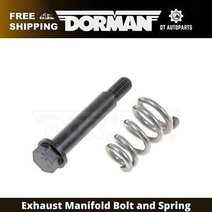 For 1985 Cadillac Seville 4.1L V8  Dorman Exhaust Manifold Bolt and Spring Front