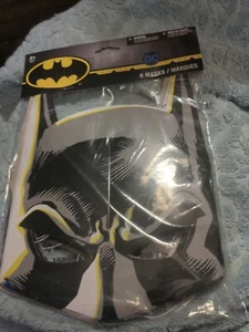 BATMAN BIRTHDAY PARTY PAPER MASKS PACK OF 8 MASKS NEW DC Comics - Picture 1 of 3