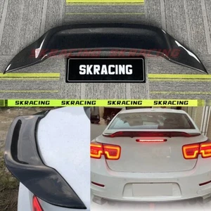 Carbon Fiber/Forged/Glossy Black Rear Spoiler Wing For Chevrolet Malibu 13-15 - Picture 1 of 38