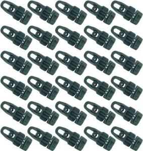 30 Planen Spanner SCHWARZ MIDI Clip Spannfix Öse Sonnensegel Spann Klammer Clips - Picture 1 of 10