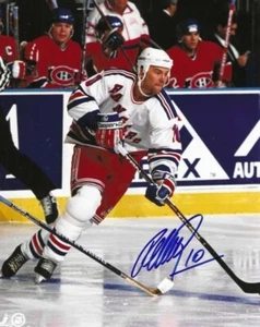 Signiertes 8x10 PETR NEDVED New York Rangers handsigniertes Foto - COA - Bild 1 von 1