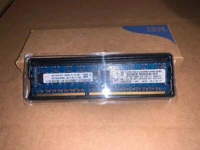 NEW IBM 2GB 2RX8 PC3-10600R 240 PIN DIMM 49Y1443 49Y1433  - Image 1 of 2