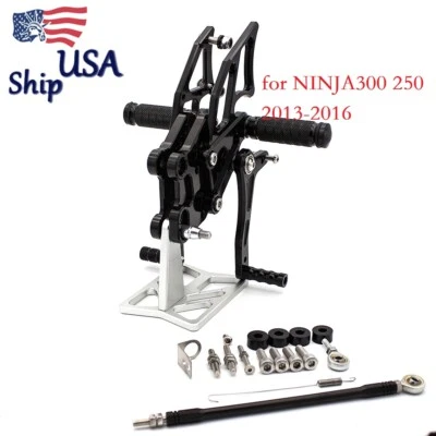 USA Rearset Footpegs Fit Suzuki GSXR600/750 2006-2010 HONDA CBR1000RR  2004-2007 - Image 1 of 4