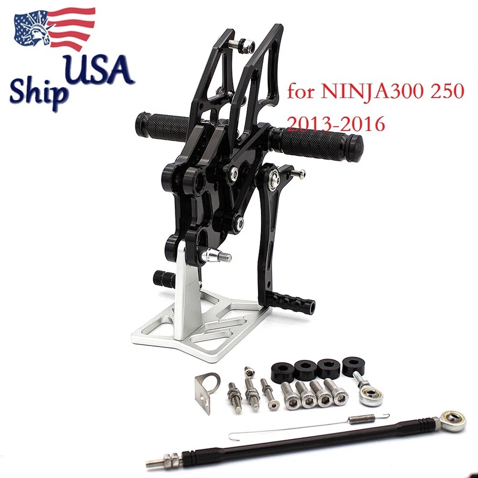 USA Rearset Footpegs Fit Suzuki GSXR600/750 2006-2010 HONDA CBR1000RR  2004-2007 - Image 1 of 4