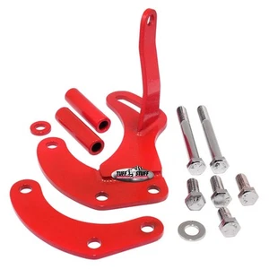 Tuff Stuff Power Steering Pump Bracket 6504BRED; Red Steel for SBC w/ Saginaw - Picture 1 of 1