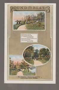 Collegeville MINNESOTA c1910 ST. JOHN'S UNIVERSITY Round the Beat 3 nr St. Cloud - Picture 1 of 2