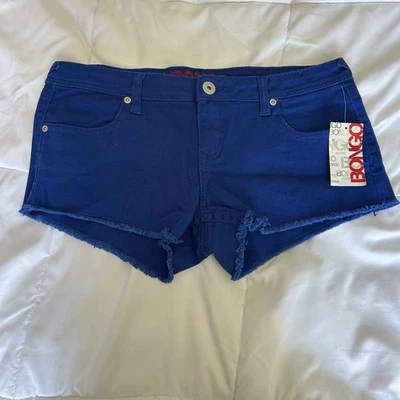 Nuevo con etiquetas Pantalones Cortos de Jean BONGO Vintage Micro Juniors 11 Azul Denim Años 90 Y2K Bolsillos de Verano Foto 1 de 4