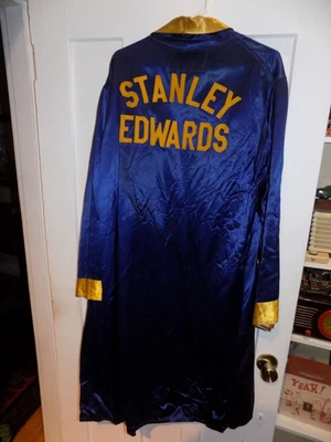 Vintage 1942 Stanley Edwards African American NY Golden Gloves Satin Boxing Robe - Image 1 of 4