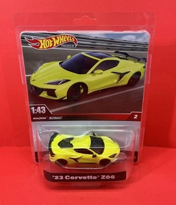2023 1:43 HOT WHEELS PREMIUM Real Riders '23 Corvette Z06 #2 - Picture 1 of 4
