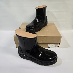Botas de lluvia de goma impermeables UGG Drizlita para mujer negras felpa talla 8 nuevas en caja 1125731 - Imagen 1 de 11