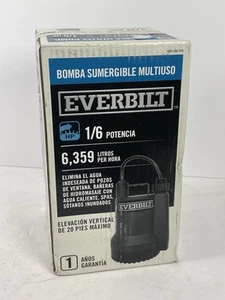 Everbilt SUP54-HD Plastic Submersible Utility Sump Pump 1680 GPH 1/6 HP - Picture 1 of 5