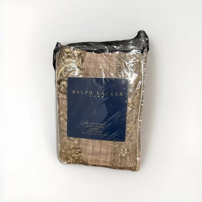 RARO Lauren Home Louisa Gold Standard Sham Vintage Texturizado Tejido RL ¡Escaso! Foto 1 de 4
