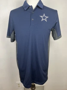 Polo Dallas Cowboys Nike Dri Fit blu navy taglia media - Foto 1 di 6