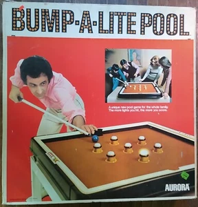 SEHR SELTEN Vintage Bump A Lite Pool Light-Up Bumper Tabletop Spiel Aurora 1973 - Bild 1 von 6