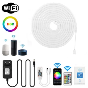 WIFI RGB Regulable Tira de LED Luz Fiesta Neón Flexible Cuerda Barra Letrero Alexa Lámpara Inteligente - Imagen 1 de 23