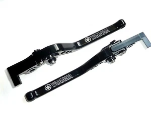 YAMAHA SUPERTENERE 2012-2021 BRAKE AND CLUTCH LONG BLACK LEVERS ROAD TRACK - Picture 1 of 12