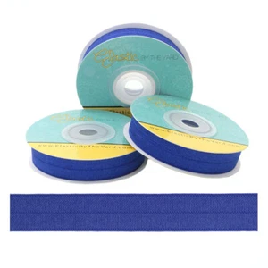 Cobalt Blue 5/8" Fold Over Elastic - Picture 1 of 1