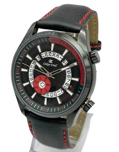 Orologio di qualità Oskar Emil BAVARIA da uomo giorno/data cinturino in pelle acciaio inox - Foto 1 di 4