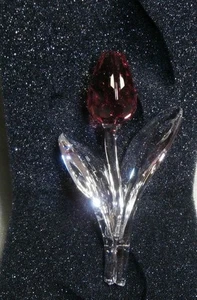 SWAROVSKI SILVER CRYSTAL "PINK TULIP S.C.S. MEMBERS ONLY 2003 " 681333 MINT - Picture 1 of 7
