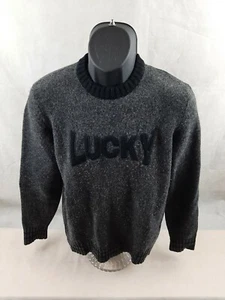 Lucky Brand Woolens Mens long sleeve Pullover sweater Small Gray - Picture 1 of 6