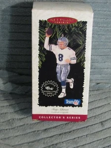 TROY AIKMAN FOOTBALL LEGENDS KEEPSAKE ORNAMENT MINT IN BOX WITH TRADING CARD 199 - Picture 1 of 2