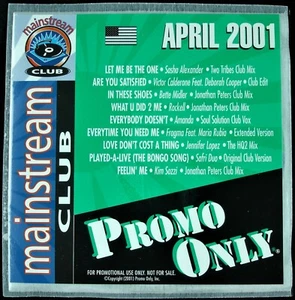 PROMO ONLY "MAINSTREAM CLUB APRIL 2001" DJ PROMO CD COMPILATION FRAGMA *NEW* - Picture 1 of 4