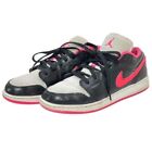 Nike Air Jordan 1 Low (gs) Black Hyper Pink White Size 7y 554723-061