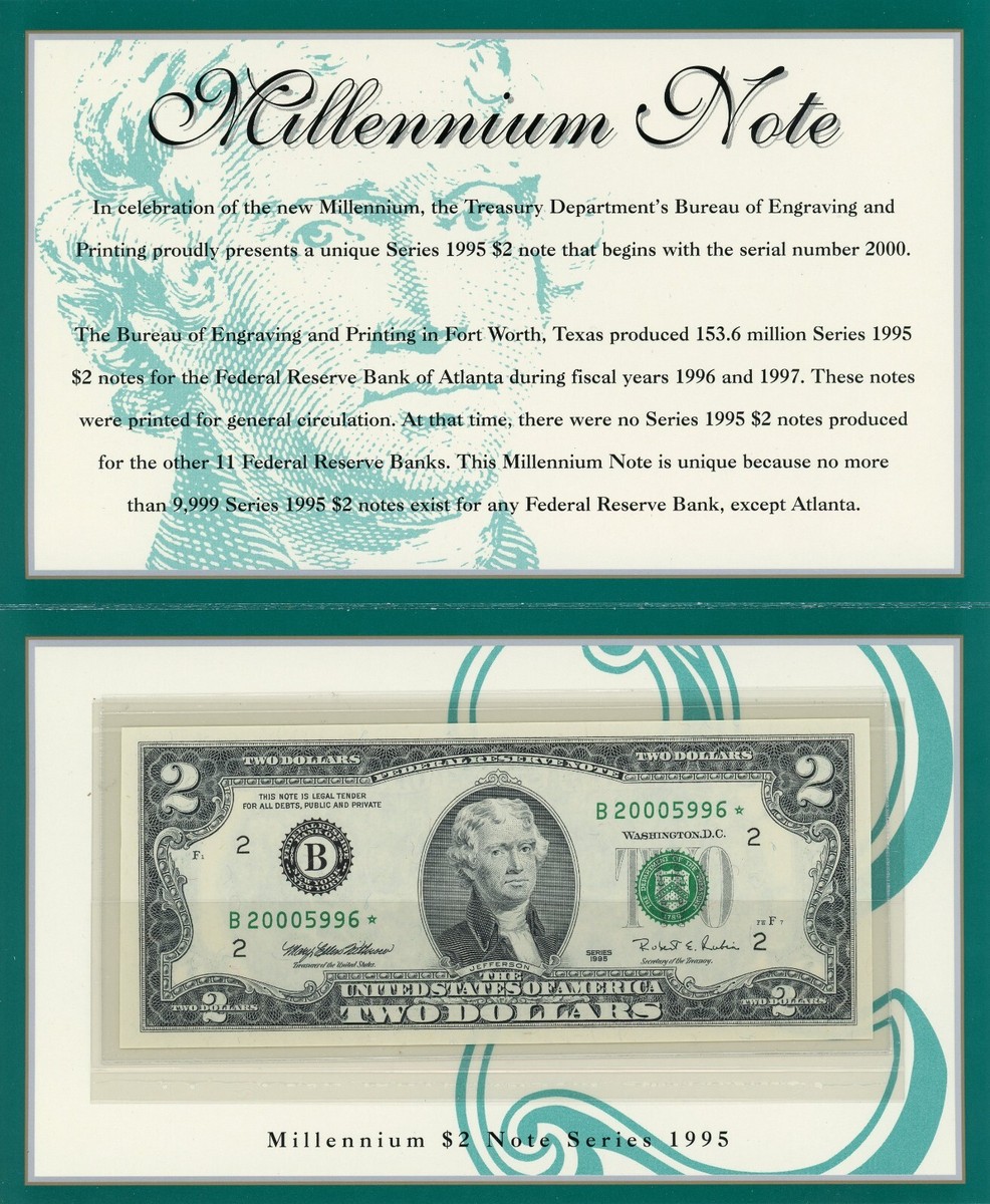 1995 $2 US Federal Reserve Small Notes for sale | eBay 1995 $2 US Federal Reserve Small Notes for sale | eBay