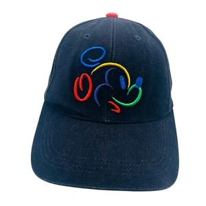 Vintage Walt Disney World Mickey Mouse Y2K Neon Embroidered Hat Cap 1990s  - Picture 1 of 7