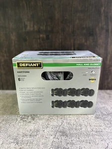 Defiant Hartford Matte Black Hall/Closet Door Knob Contractor Pack (6) New - Picture 1 of 3
