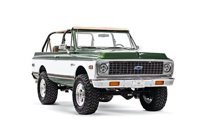 1972 Chevy K5 Blazer green and white | 24x36 inch POSTER | vintage classic SUV - Image 1 of 2