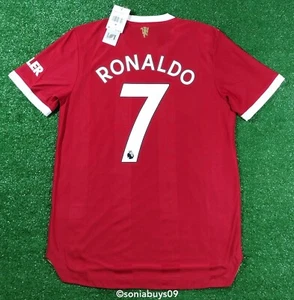 Adidas RONALDO Manchester United Home Authentic Soccer Jersey, H31090, Sizes - Picture 1 of 13