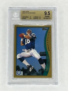 1998 Topps Peyton Manning Rookie Karte #360 BGS 9,5 (9,5/9,5/9,5/10) Neuwertig Plus RC - Bild 1 von 3