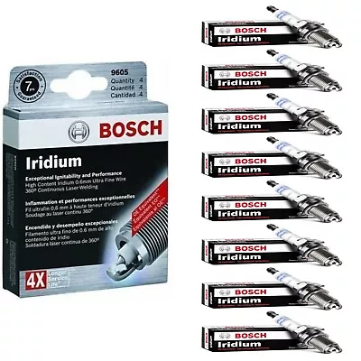 8 bujías Bosch doble iridio para Chevrolet P30 V8-5,7 L 1997-1999 Foto 1 de 4