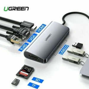 Ugreen USB C Hub Type C 3.1 Adapter Dock 4K HDMI VGA Converter for Macbook Pro - Picture 1 of 7