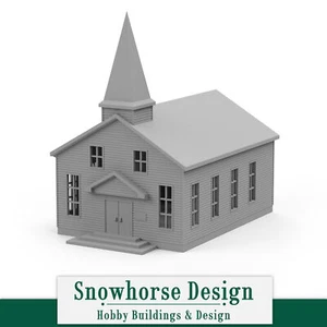 Chapel (HO Scale 1:87/N Scale 1:160) - Picture 1 of 4