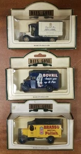 Lledo Days Gone diecast, 3 x boxed delivery vans: Brasso, Bovril, Elizabeth Shaw - Picture 1 of 5