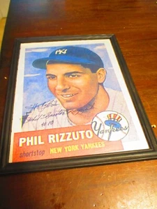 autographed picture NY Yankees shortstop signed Phil Scooter Rizzuto - Picture 1 of 2