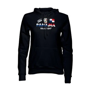 Made In Panama Black Pullover Hoodie Sweatshirt Free custom text(optional) - Imagen 1 de 2