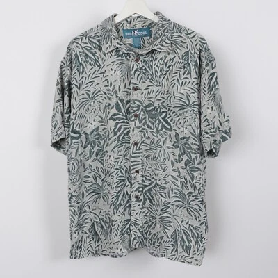 Camisa De Colección Años 90 Big Dogs Para Hombres Grande Azul Hawaiano Tribal Botón Estampado Completo Foto 1 de 4