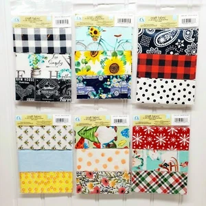Fabric Strips 3 Pack of 2"x36" Pieces Farmhouse DIY Crafter's Square 6 Options - Picture 1 of 19