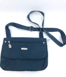 Baggallini Crossbody Flap Purse Teal Slate Blue Adjustable Strap - Picture 1 of 16